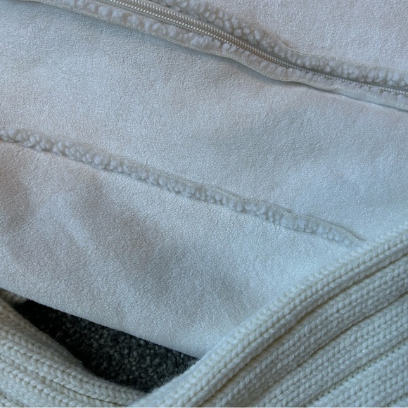 Suede / Cotton Sweater Jacket - Picture 2 of 4